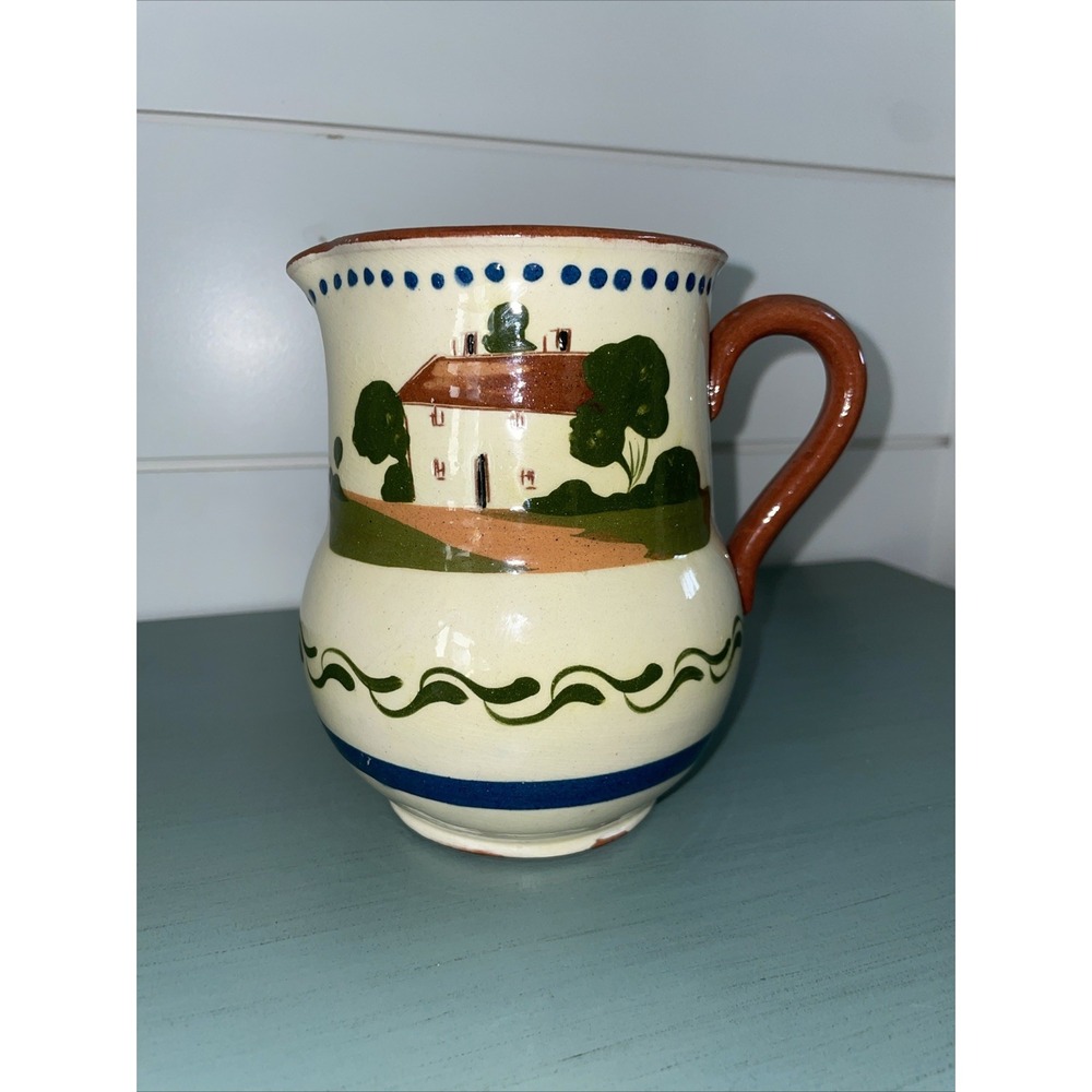 Vintage Torquay England Motto Ware Creamer "Do All The Good You‎ Can"